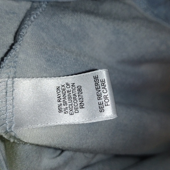 Blue Tie-dye/Floral Top by Cato M - Picture 5 of 6